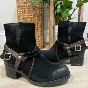 Miz mooz susan black ankle leather boot